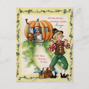 Get Well Wishes Vintage Postcard