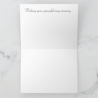 Get well, wishing a peaceful easy recovery card