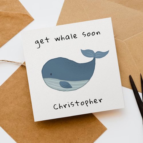 Get Whale Soon Card Cute Whale Card