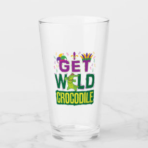 Get Wild Crocodile Mardi Gras Alligator Glass