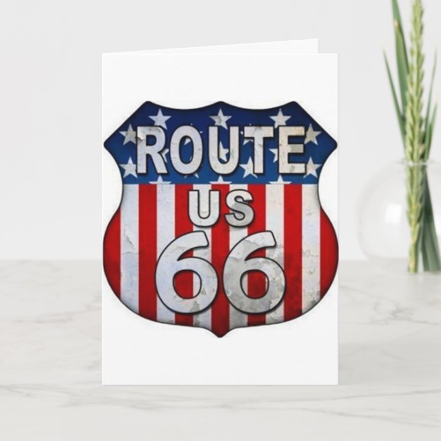GET YOUR BIRTHDAY KICKS ON ***ROUTE 66*** CARD (Front)