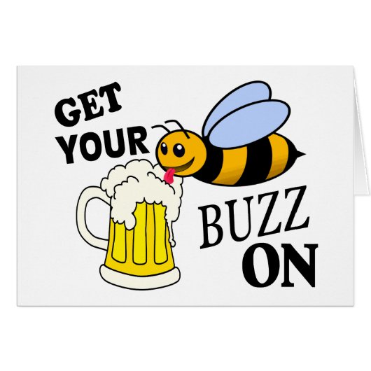 Get Your Buzz On Cards (Front Horizontal)