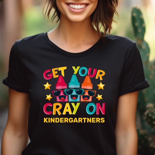 Get Your Cray On Funny Personalized Grade Level Tri_Blend Shirt