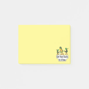 Get Your Ducks In A Row Post-it Notes