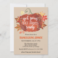 Eat Drink Wear Stretchy Pants Funny Thanksgiving design Postcard