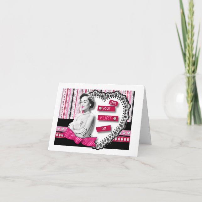 Get Your FLIRT On Holiday Card (Front)