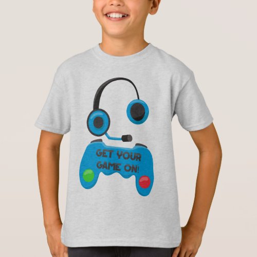Get Your Game On Kids Hanes TAGLESS T_Shirt