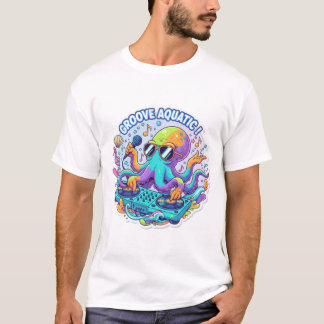 Get Your Groove On with Our Funky Octopus DJ Tee! T-Shirt