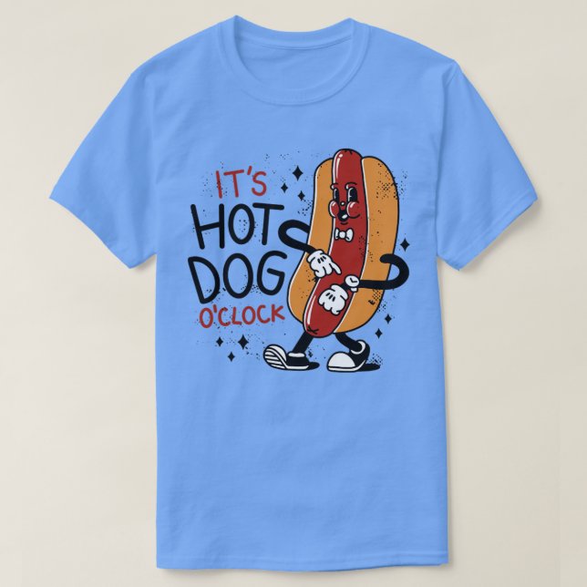 Get Your Grub On with this Hilarious Funny Hot Dog T-Shirt (Design Front)