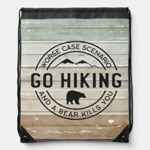 Get Your Hike On Drawstring Bag