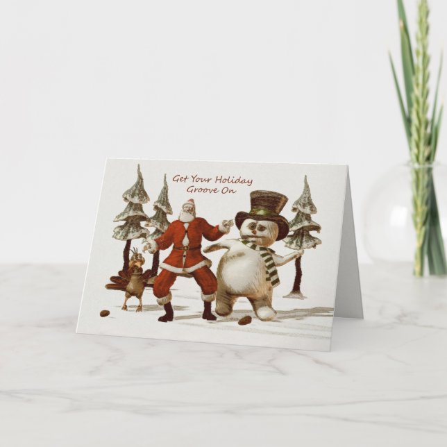 Get Your Holiday Groove On Card (Front)