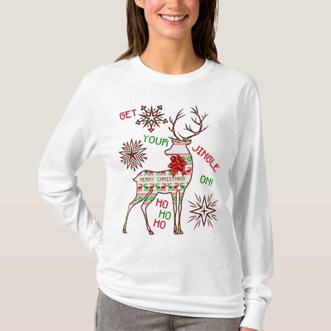 Get your Jingle on Ugly Christmas Sweater (Front)