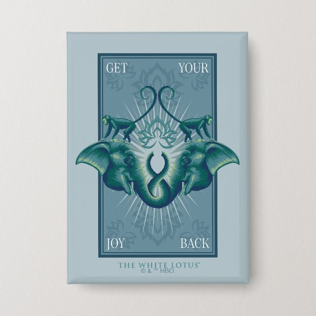 Get Your Joy Back - The White Lotus Button (Front)