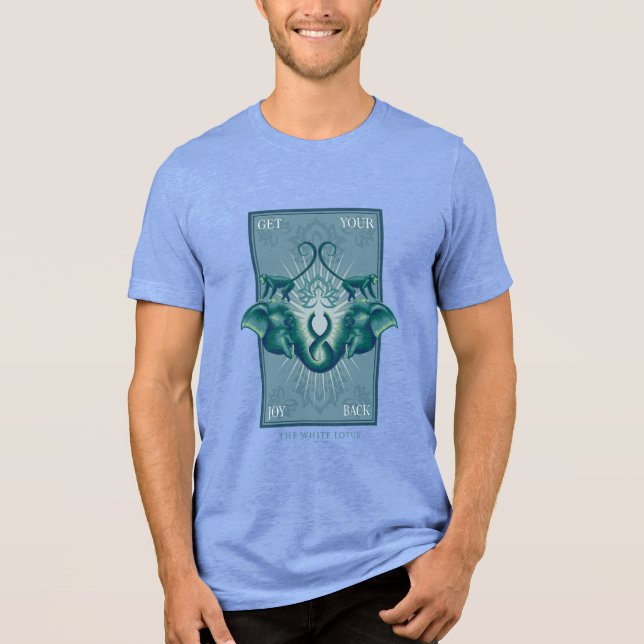 Get Your Joy Back - The White Lotus Tri-Blend Shirt (Front)