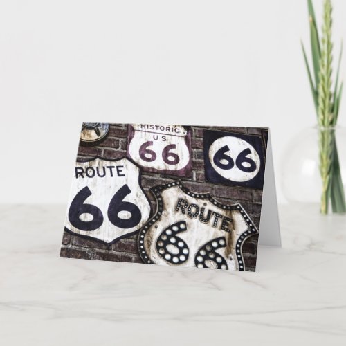 Get your kiciks on Route 66 Card