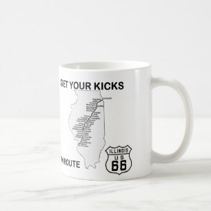 Get your kicks on Illinois Route 66 Coffee Mug