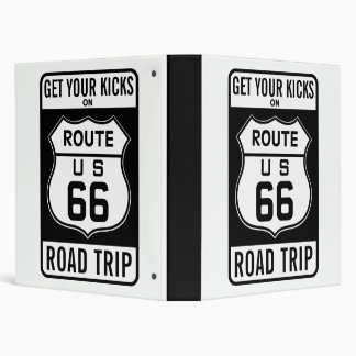 Get Your Kicks On Route 66 3 Ring Binder