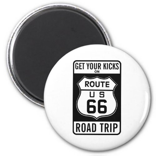 Get Your Kicks On Route 66 Magnet