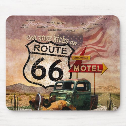 Get your Kicks on Route 66 Mouse Pad