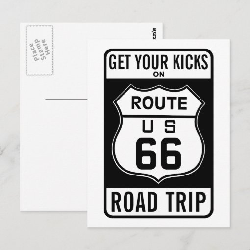Get Your Kicks On Route 66 Postcard | Zazzle