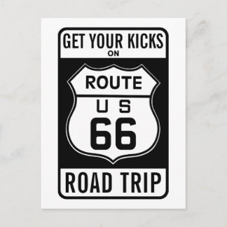 Get Your Kicks On Route 66 Postcard