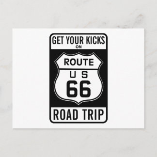Get Your Kicks On Route 66 Postcard