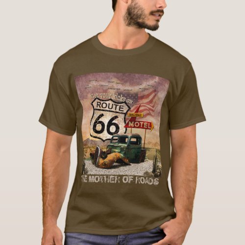 Get your Kicks on Route 66 T_Shirt