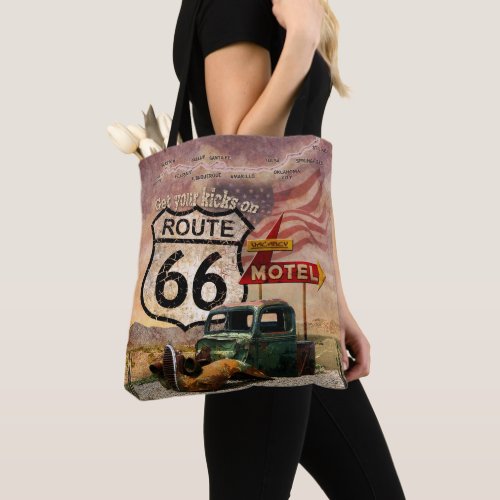 Get your Kicks on Route 66  Tote Bag