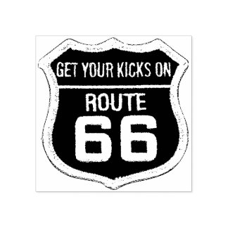 Get your kicks on Route 66 Travel Rubber Stamp