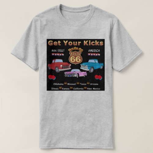 Get your kicks Route 66 t_shirts and gifts