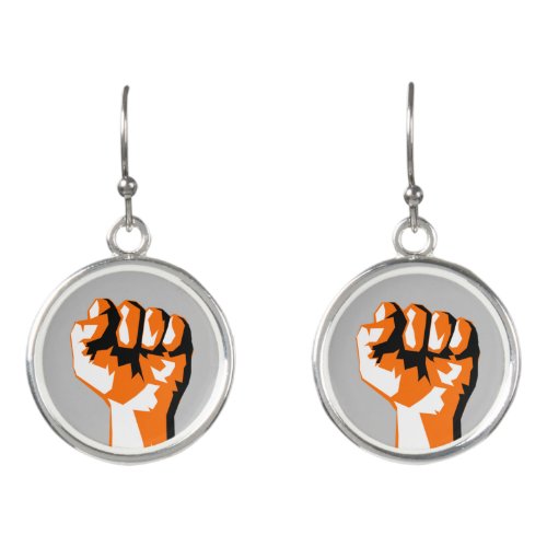 Get Your Knee Off Our Necks Raised Fist Earrings