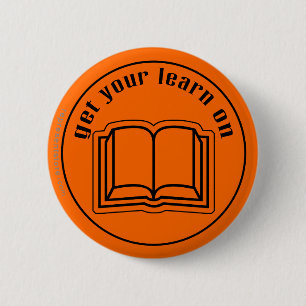 Get Your Learn On School Book Button