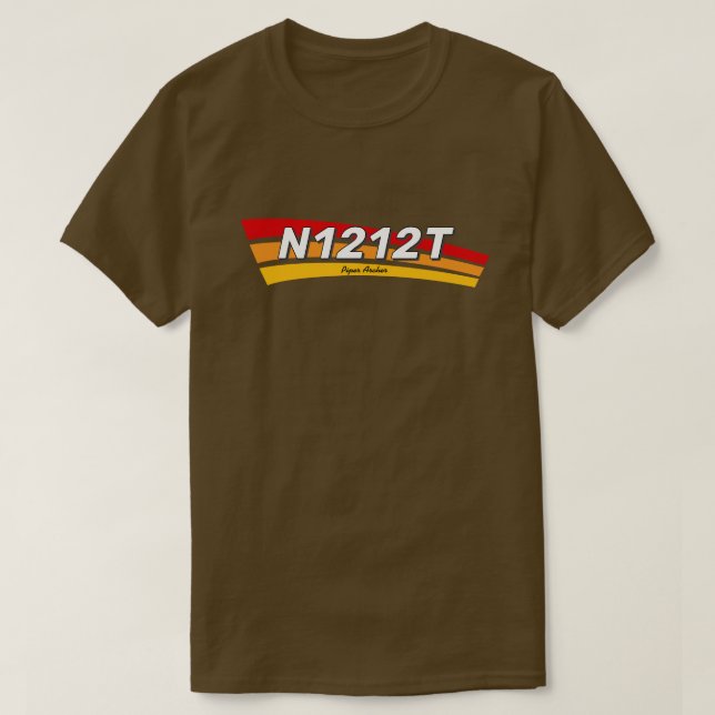 Get Your Own Aircraft Number T-Shirt (Design Front)