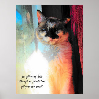 Get your own sunset Haiku Poster