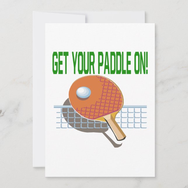 Get Your Paddle On Invitation (Front)