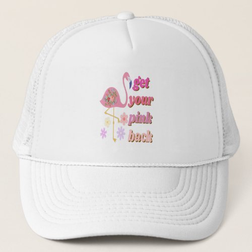 Get your pink back trucker hat