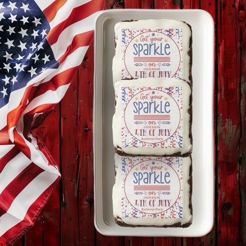 Get Your Sparkle On 4th Of July Barbecue Party Brownie
