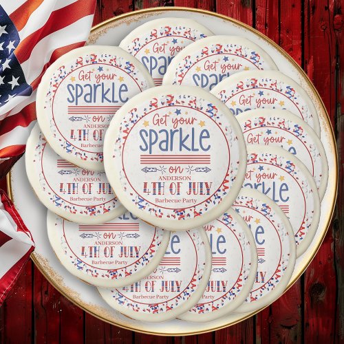 Get Your Sparkle On 4th Of July Barbecue Party Sugar Cookie