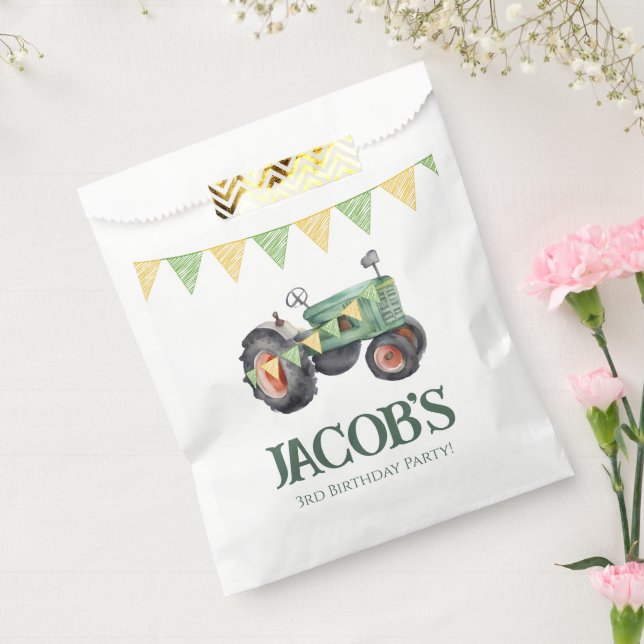 Get Your Tractor Boys Birthday  Favor Bag (Sealed)
