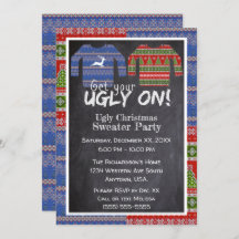 Get Your Ugly On Knit Christmas Sweater Party
