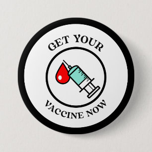 Get Your Vaccine Now Covid-19 Modern Healthcare Button