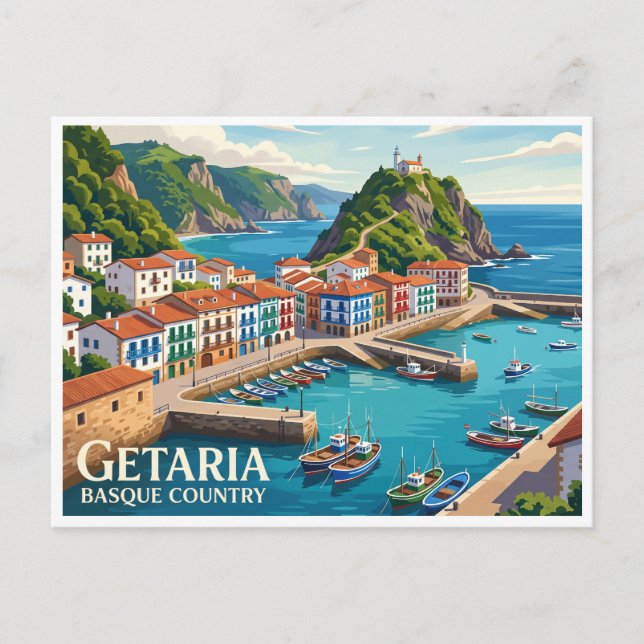 Getaria Spain Postcard (Front)