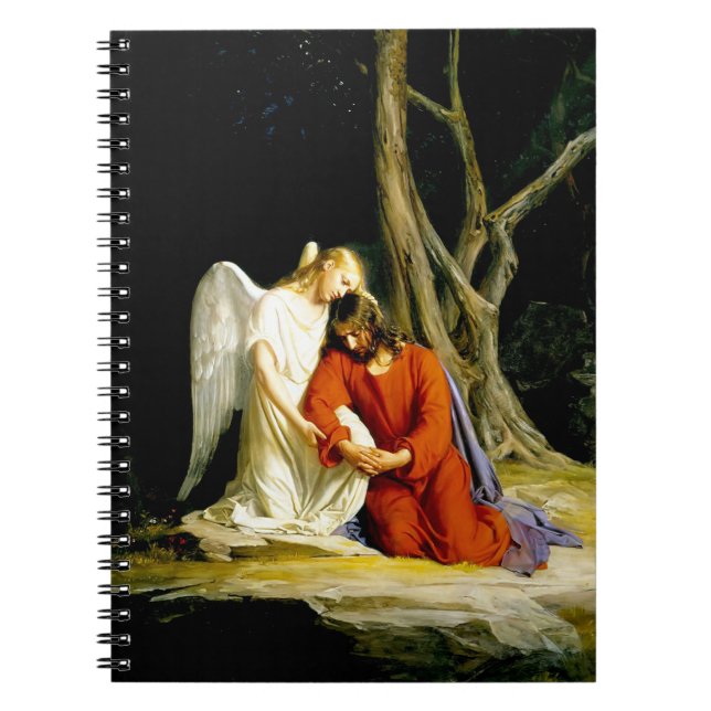 Gethsemane by Carl Bloch. Christian Gift  Notebook (Front)