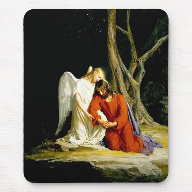 Gethsemane by Carl Bloch. Fine Art Gift  Mouse Pad (Front)