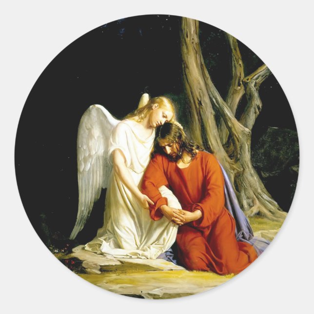 Gethsemane Carl Bloch Classic Round Sticker (Front)