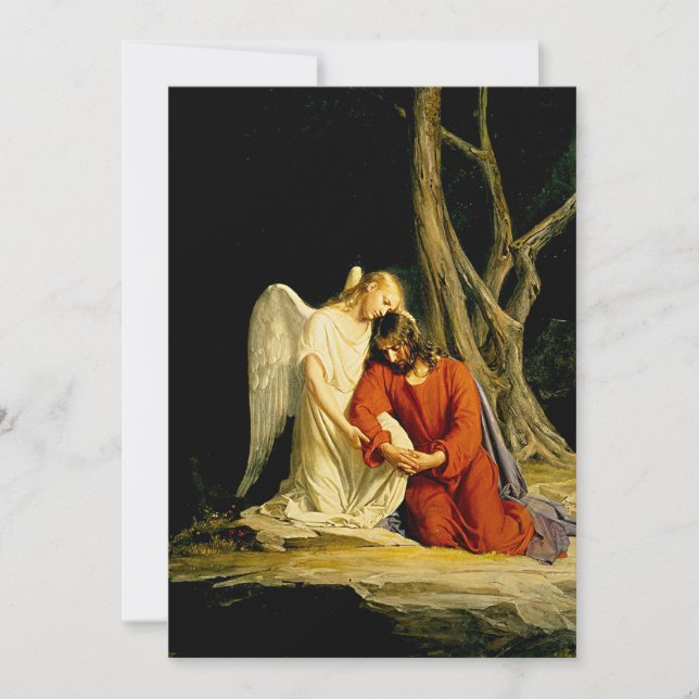 Gethsemane, famous painting card (Front)