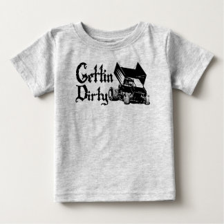 Gettin Dirty Sprint Car Baby T-Shirt