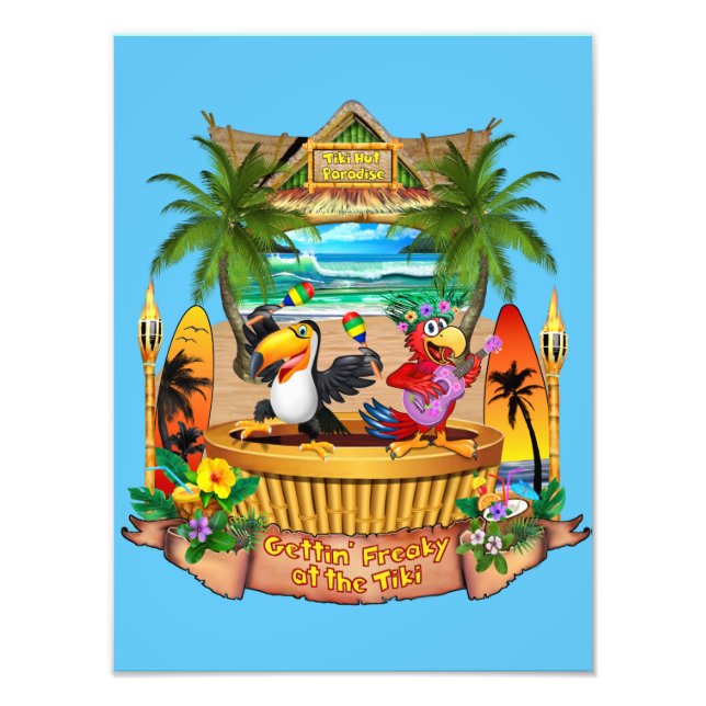Gettin' Freaky at the Tiki Photo Print (Front)