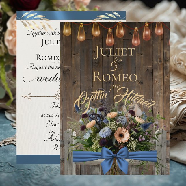 Gettin' Hitched Wildflowers & Ribbon - Blue (Creator Uploaded)