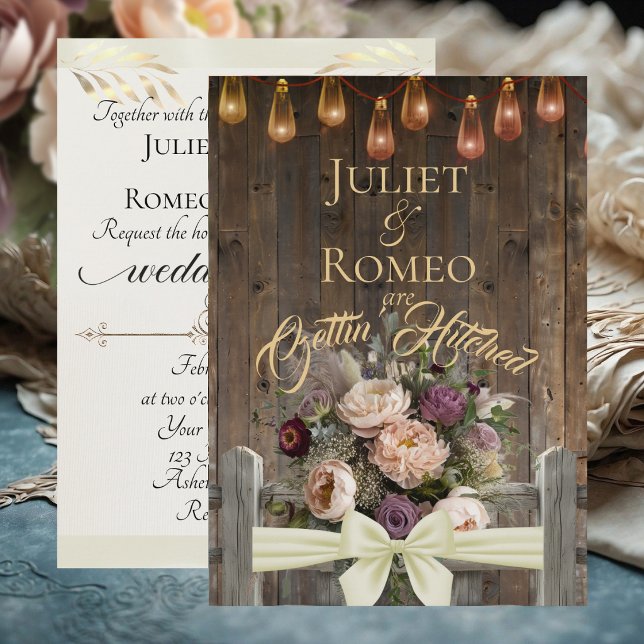 Gettin' Hitched Wildflowers & Ribbon - Cream (Creator Uploaded)